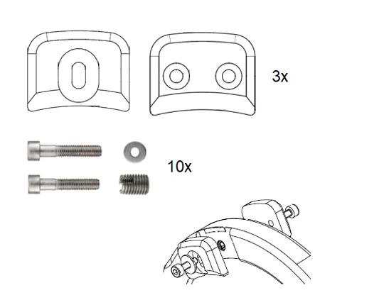 [179325] screw set 98 holder M2/ Mikro4x / Mikro 5x