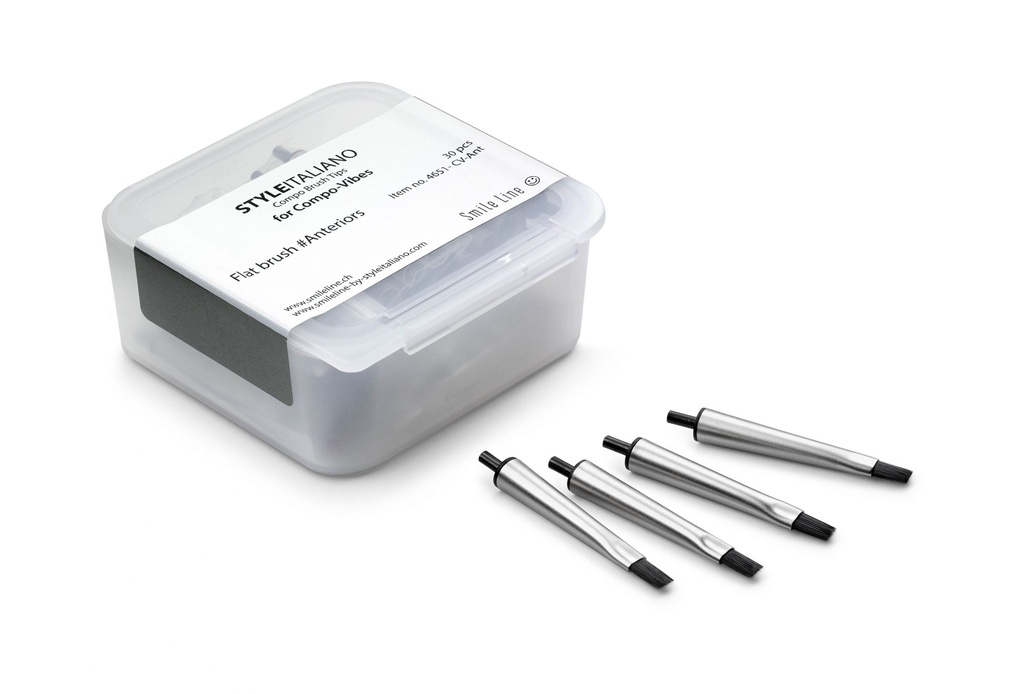 Compo Brush flat brush tips for Compo Vibes Anterior 30pcs