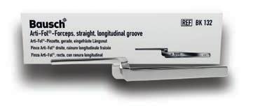 ARTI-FOL FORCEPS, straight, longitudinal groove