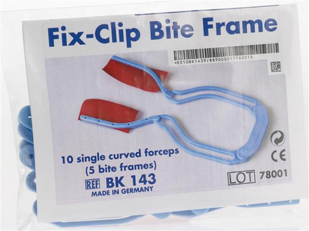 [BK143] FIX-CLIP BITEFRAME, plastic, sterilizable, 5 pcs. (10 forceps)