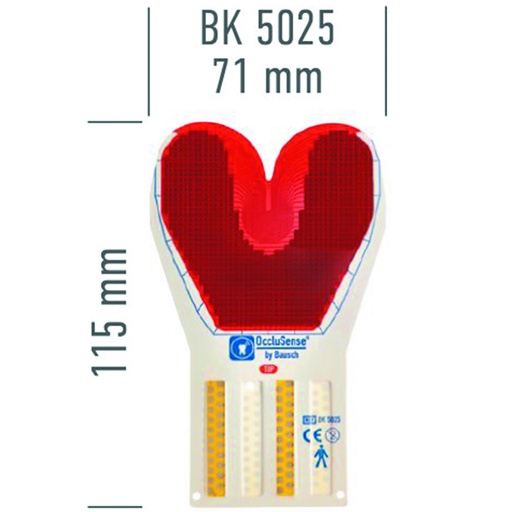 [BK 5025] OccluSense® Sensors L, Red, 60 µ, 25 pcs