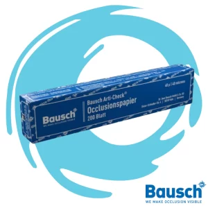 Bausch 40µ micro-thin Articulating Papers are extremely thin and tear resistant and are coated with liquid colors on both sides. articulating papers 40 Micron available at JODLU Company Jordan