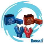 Bausch 200µ Articulating Paper with progressive color transfer, that highlights overall pressure distribution by means of different color shades: bausch articulating paper 200 Micron available in Jordan at JODLU Comapny