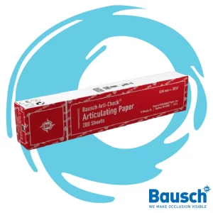Bausch 40µ micro-thin Articulating Papers are extremely thin and tear resistant and are coated with liquid colors on both sides. articulating papers 40 Micron available at JODLU Company Jordan