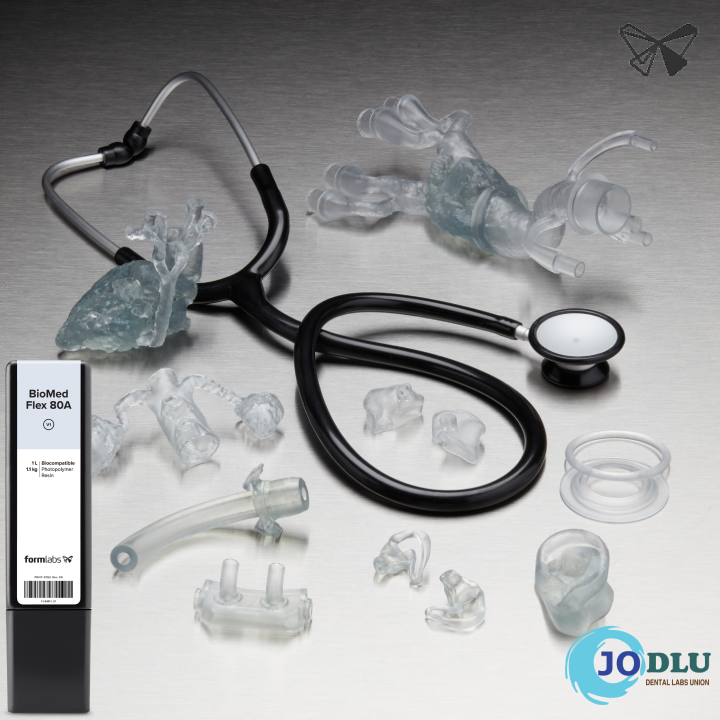 FORMLABS_BIOMED FLEXIBLE 80A RESIN biomedical resin for 3D printers available at Jodlu company Jordan Medical Resin for 3D Printers ريزن طبي للطابعات الثلاثية الابعاد في الاردن