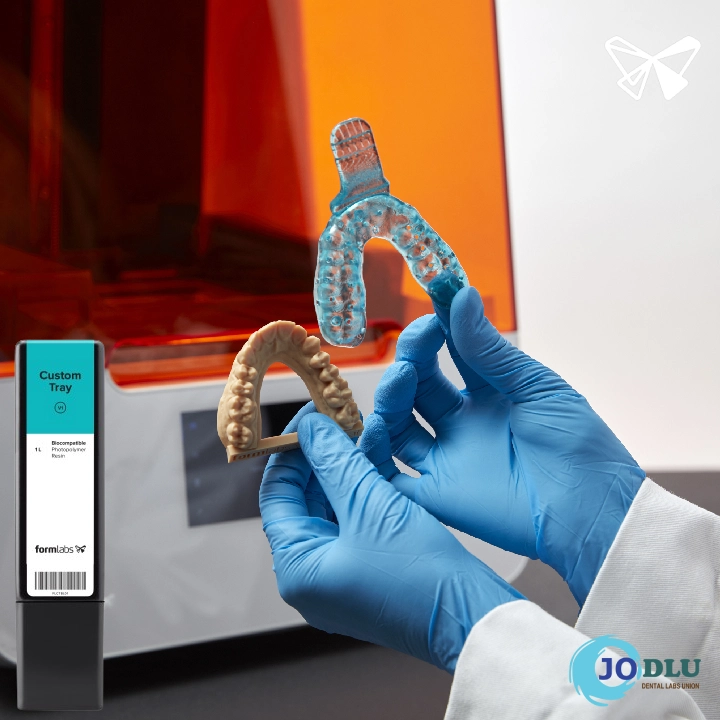Custom Tray Resin Dental resin for 3D printers available at JODLU Company Jordan
